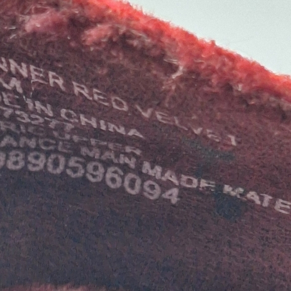 Apt. 9 Burgundy Classic Quiet Luxury Elegant Classy Velvet Peep Toe Wedges 6.5 - Picture 12 of 12